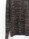 SWAYING 25 Autumn/Winter Neckline Detail Silk Wool Blend Oversized Sweater SW-SW25AW1T26C1S2-HEI Black